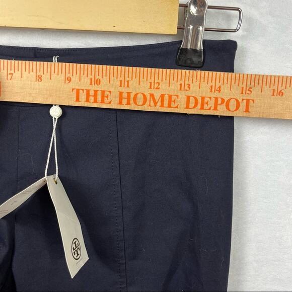 NWT Tory Burch Navy Blue Callie Skinny Pant Size 0 Slim Fit NEW - Picture 8 of 9